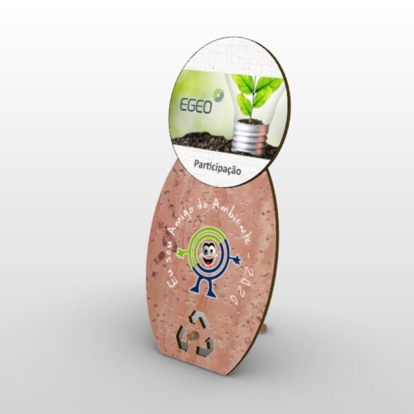 Troféu em MDF, forrado com Cortiça e Percalina (GM-T05)