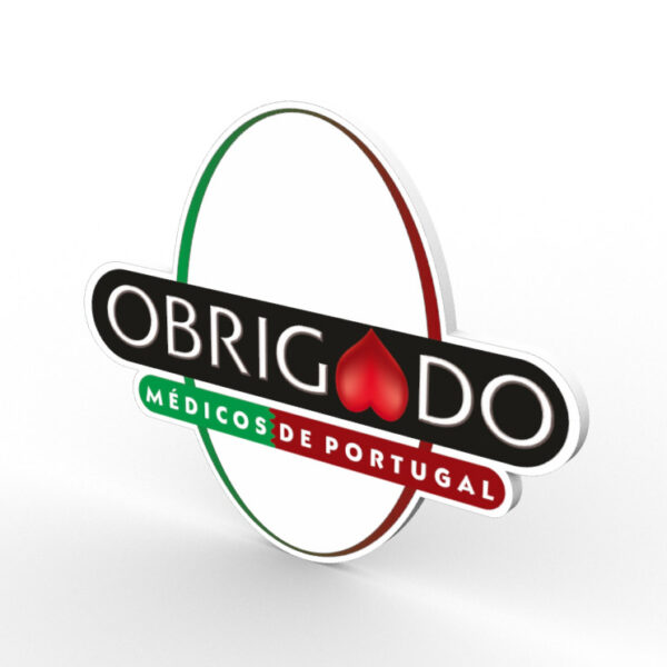 Placa Solidária - Obrigado Médicos de Portugal (GM-P01)